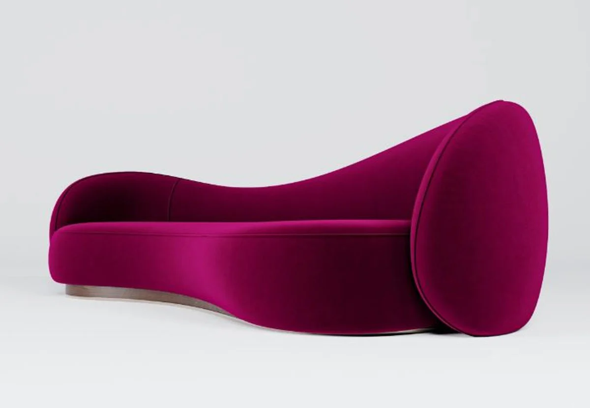 Luxury Velvet Sofa Purple 280 cm - Living Room Sofa & Hotel Furniture