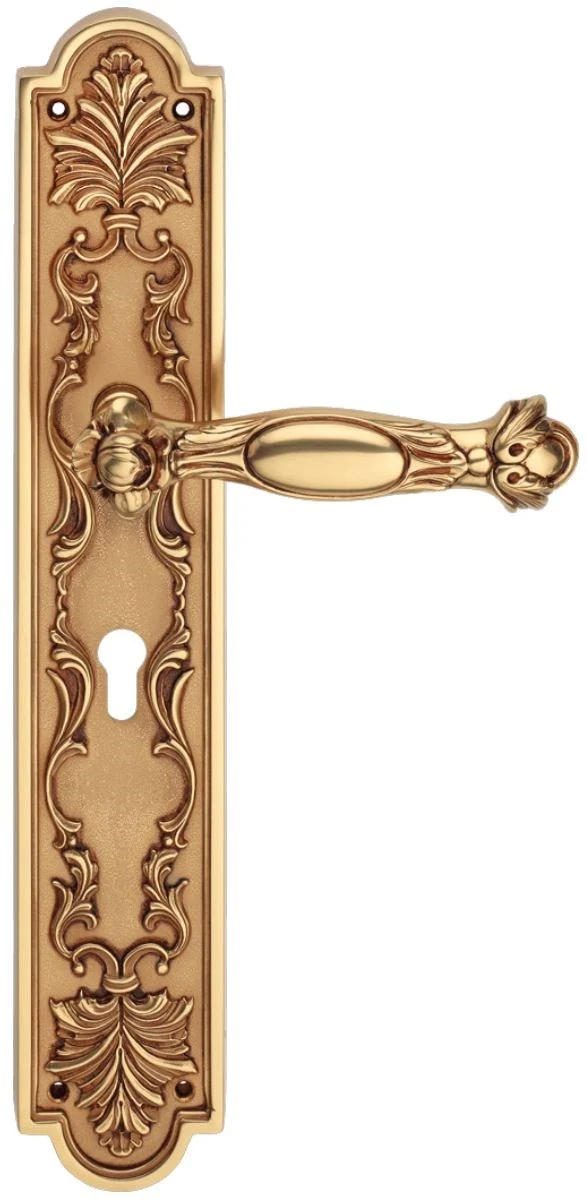 Baroque door handle set French gold 18.4 x H. 41.8 cm - Baroque style door handle set