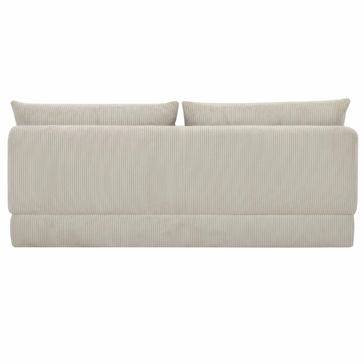 Sofa bed light beige 190 cm - fold-out living room sofa