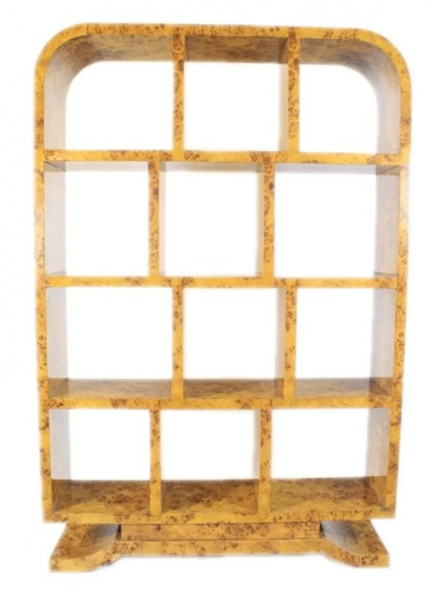 Art Deco bookshelf bird's eye maple - Artdeco books cabinet shelving system furniture antique style