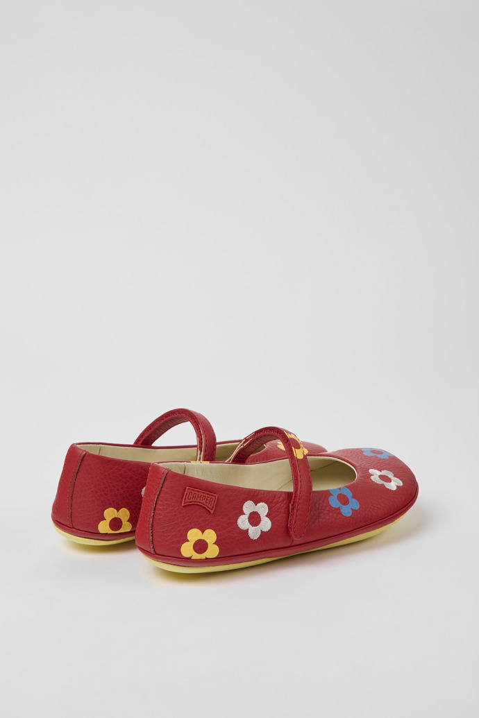 Twins Red Leder Ballerinas für Jungen