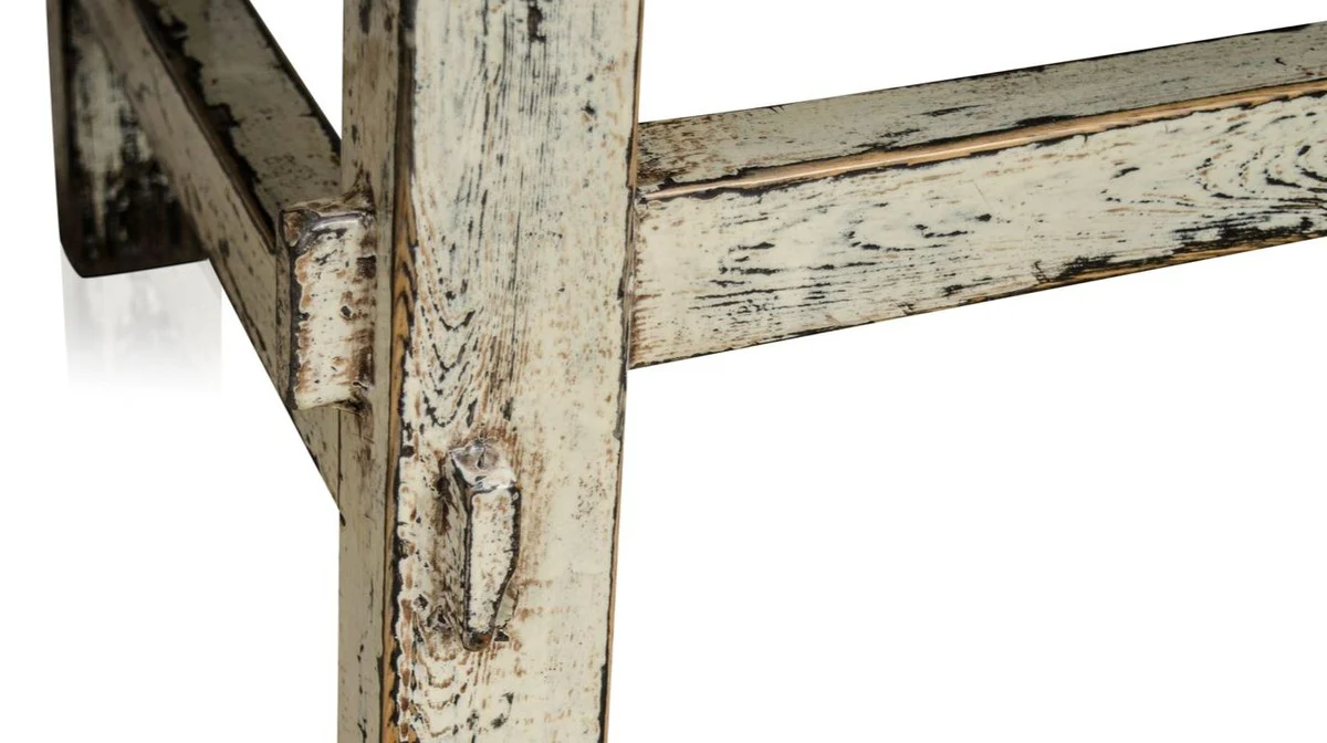 Country house style coffee table antique style white 140 x 54 x H. 43 cm - country house style living room furniture