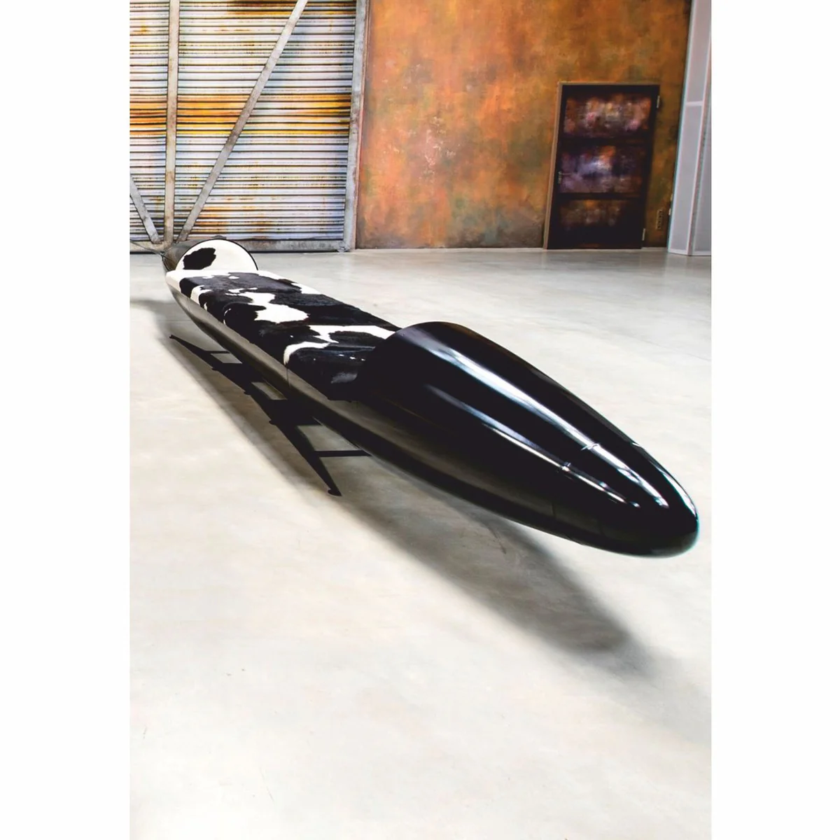 Luxury bench in torpedo shape 560 cm - original additional tank Tornado Fighter German Air Force