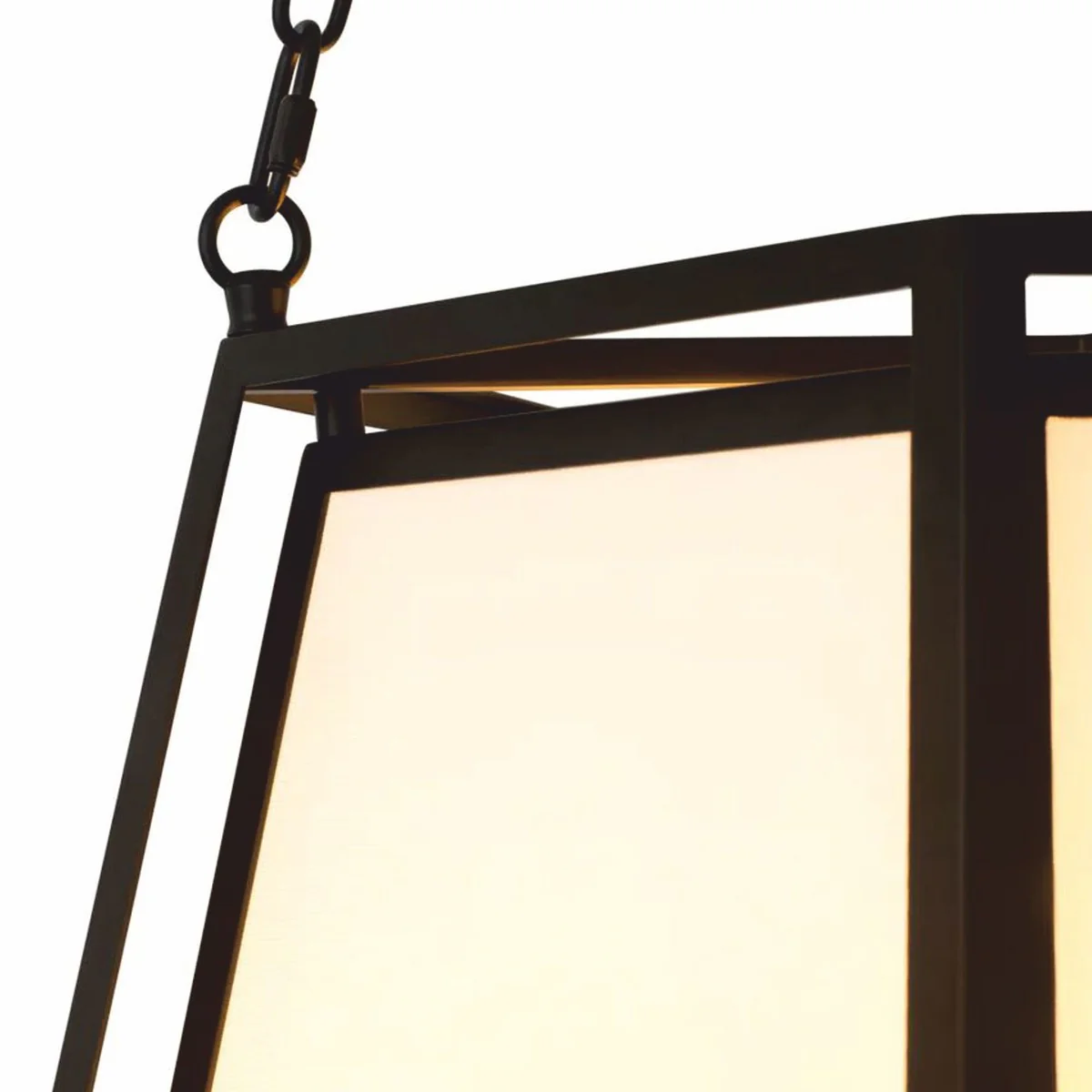 Luxury hanging lamp black / cream H. 120.5 cm - Luxury Lights