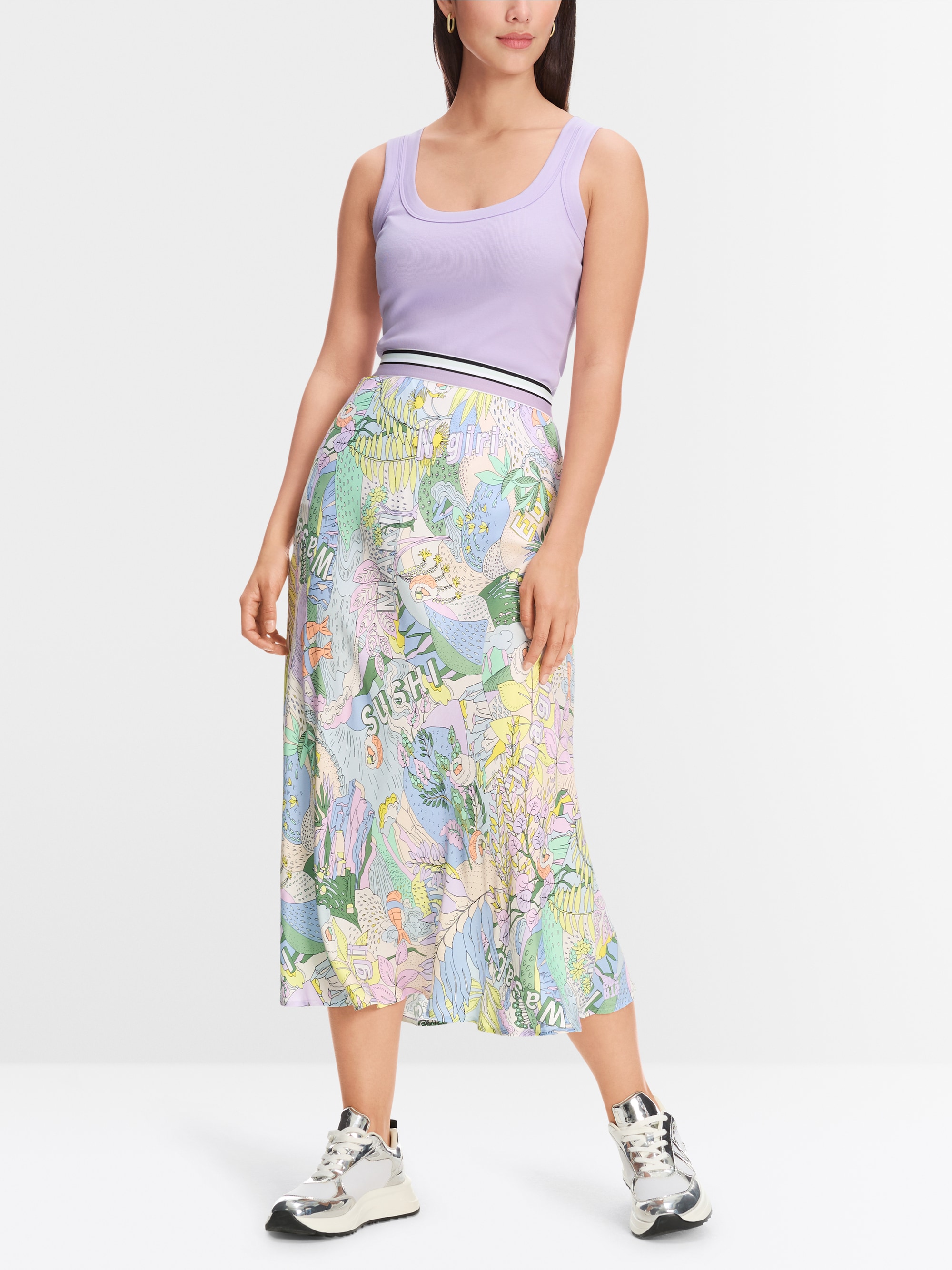 Marc-Cain Ärmelloses Top aus Baumwollripp