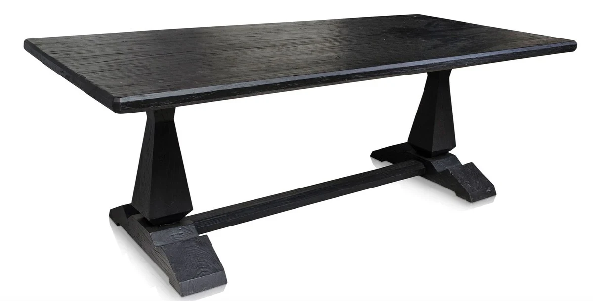 Dining room table / dining table antique black - luxury furniture