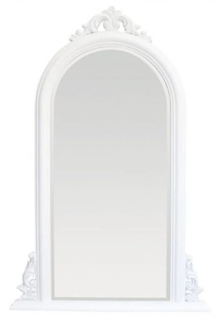 Baroque mirror white - handmade wall mirror in baroque style - 86 x 130 cm Baroque living room mirror - Baroque wardrobe mirror - Baroque decorative accessories