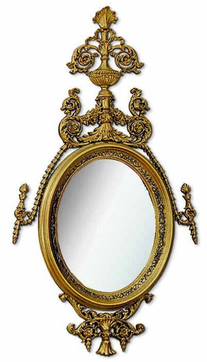 Luxus Barock Spiegel Gold H. 207 cm - Made in Italy