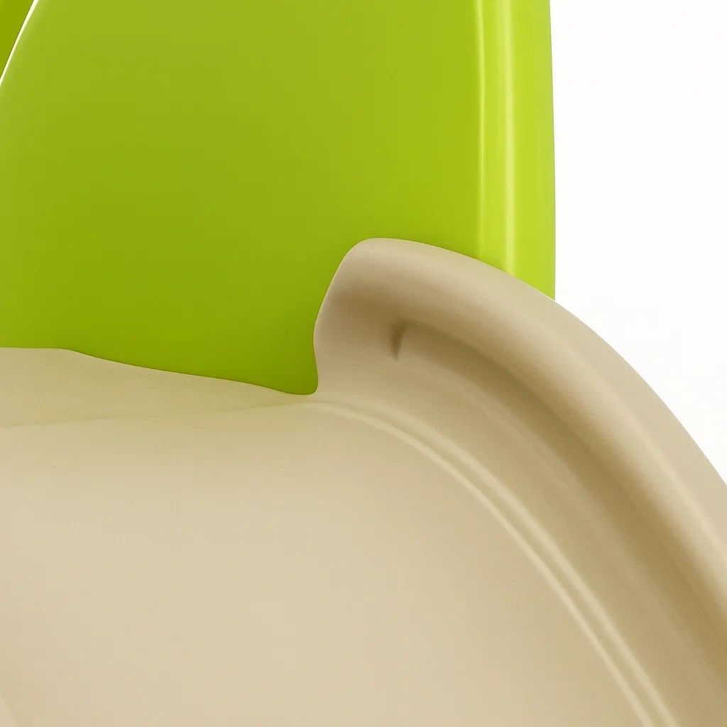 Rutsche 145x60x98 cm beige und grün 2 bis 6 Jahre faltbar - jXpSrUND78uj