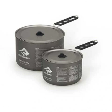 Sea to Summit Set 1.2 and 2.7 l ALPHA Pots with Lids