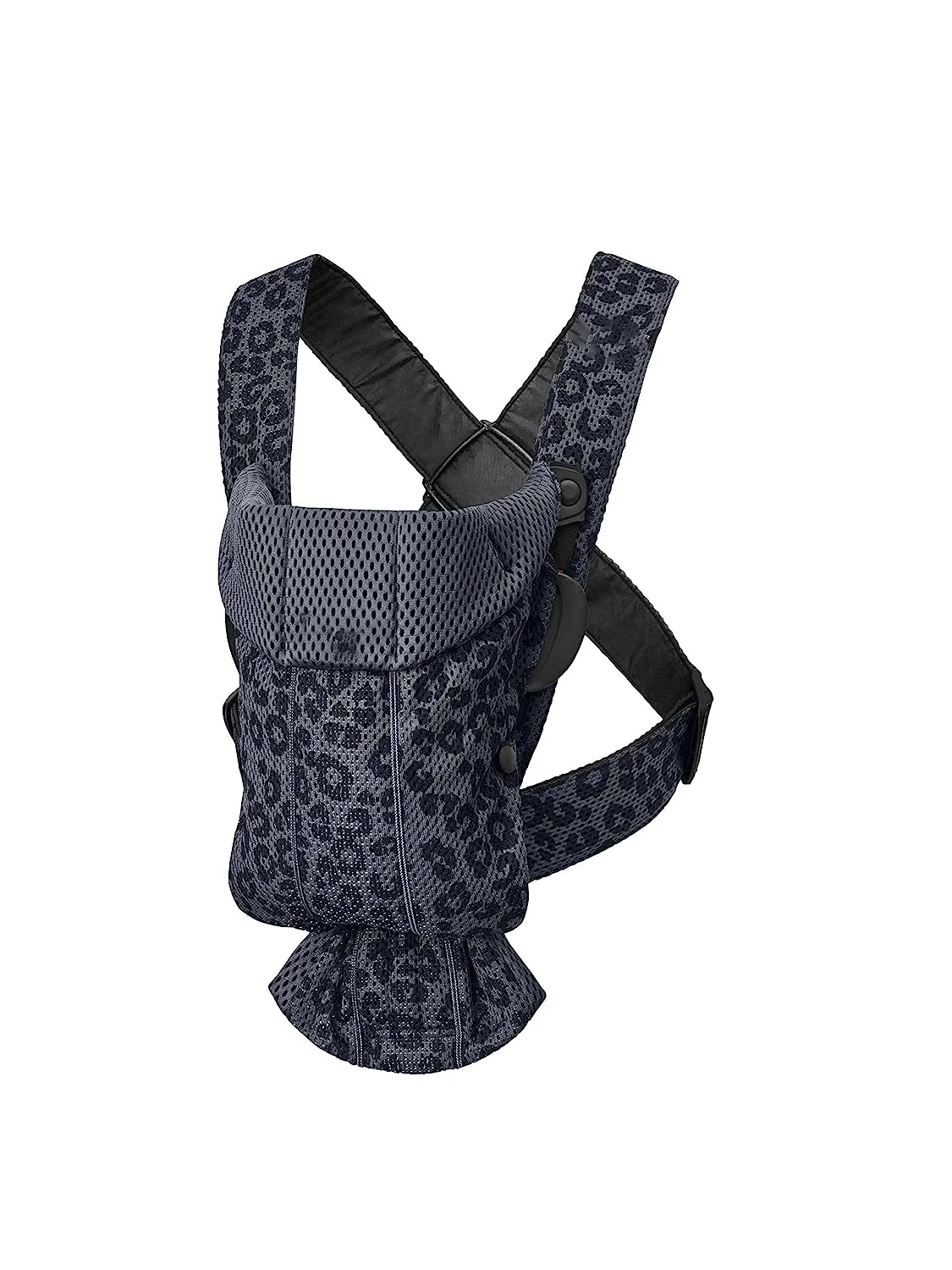 Babytrage Mini, 3D-Netz, Anthrazit/Leopard