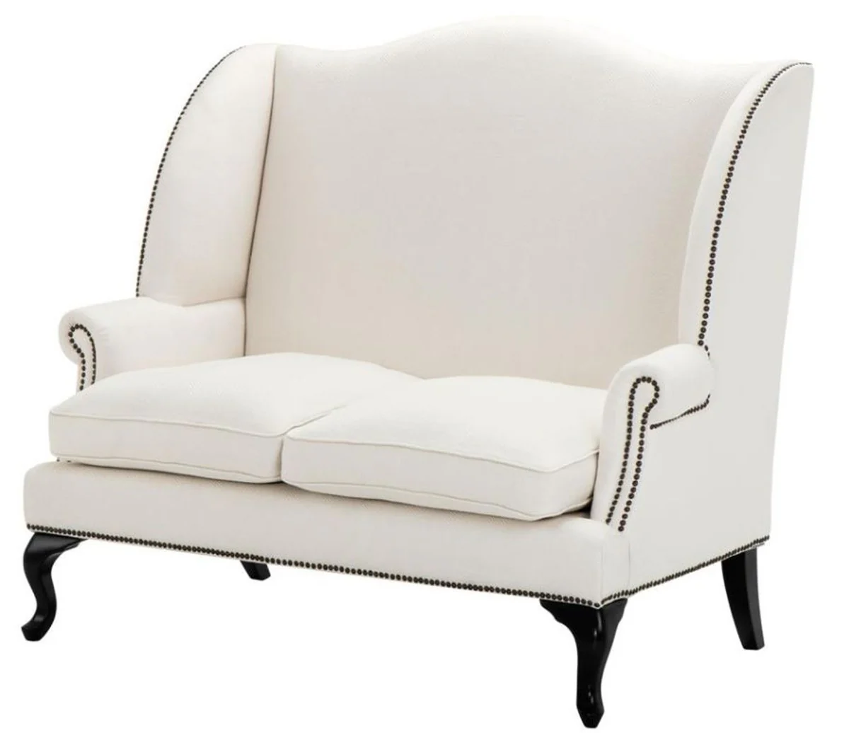 Designer sofa white 144 x 80 x H. 150 cm - luxury hotel furnishings