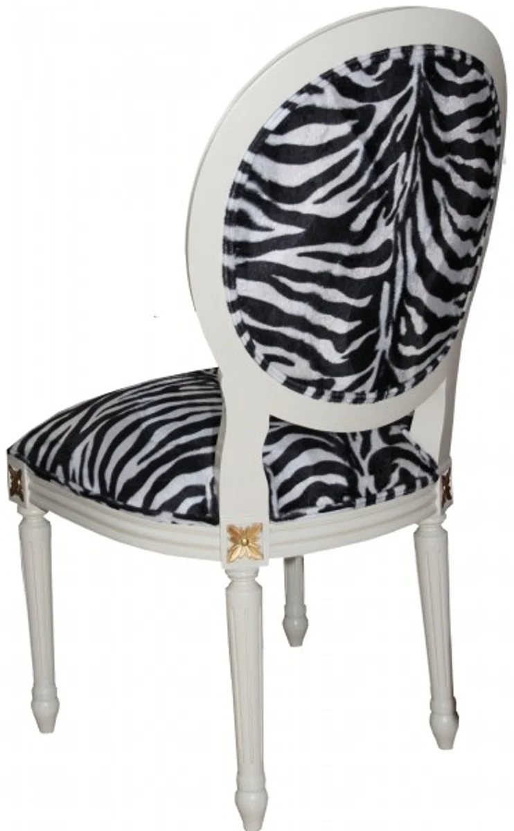 Baroque Dining Room Chair Mod2 Zebra / Cream - Baroque Furniture