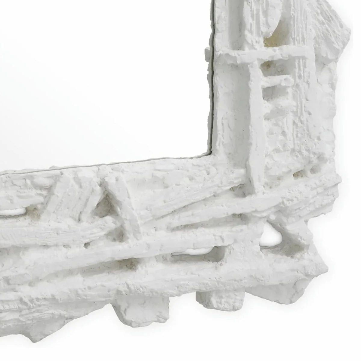 Luxury Mirror Matt White 121 cm - Rectangular Wall Mirror - Luxury Furniture