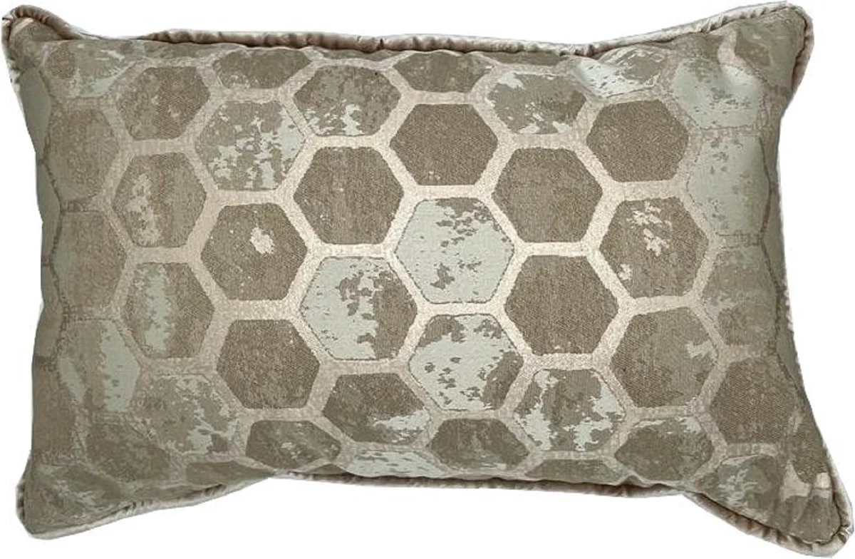 Luxury cushion cream 55 x 35 cm - decorative cushion - rectangular decorative cushion - living room decoration - luxury decorative accessories - luxury decoration