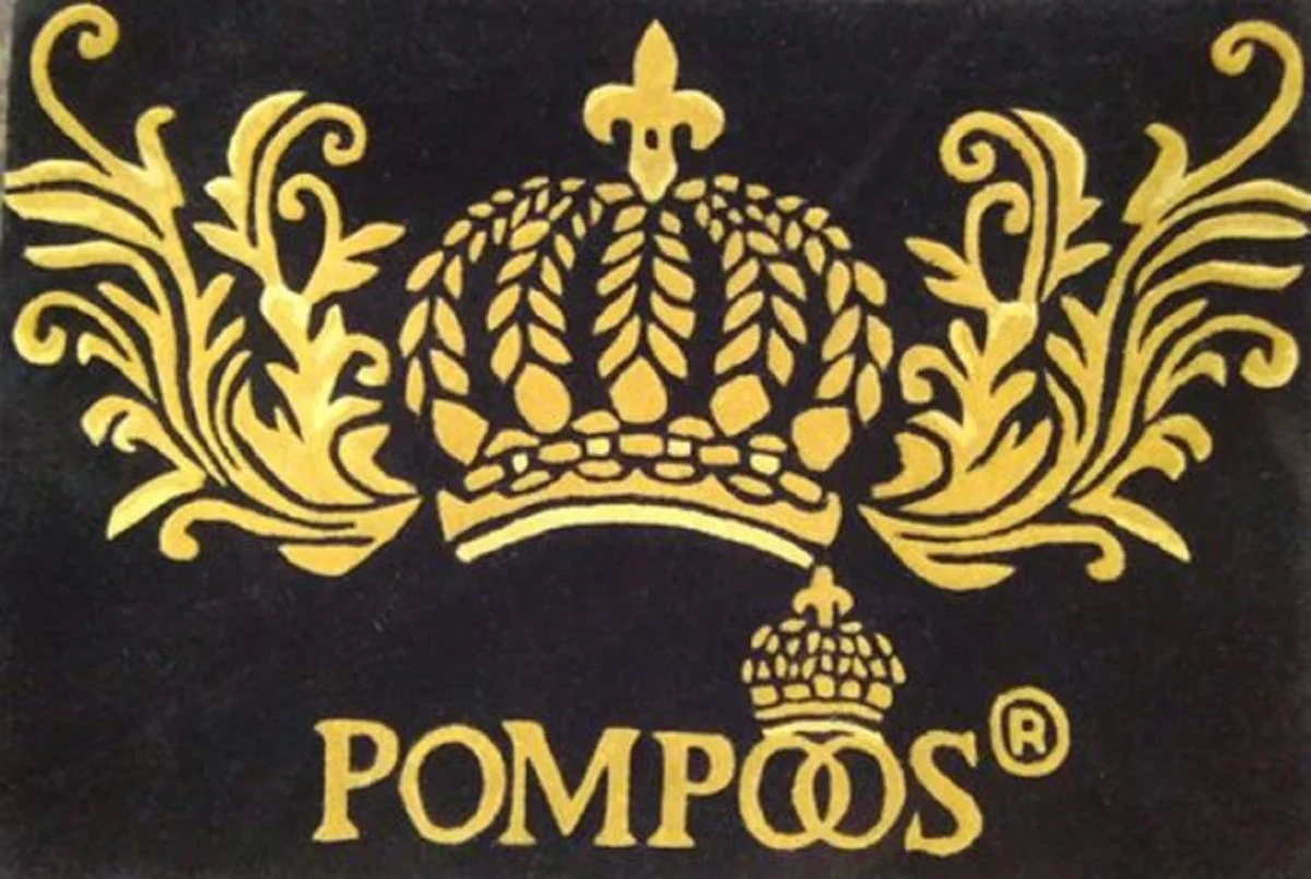 Pompöös by luxury designer doormat by Harald Glööckler Krone black / gold 80 x 50 cm - decorative accessories