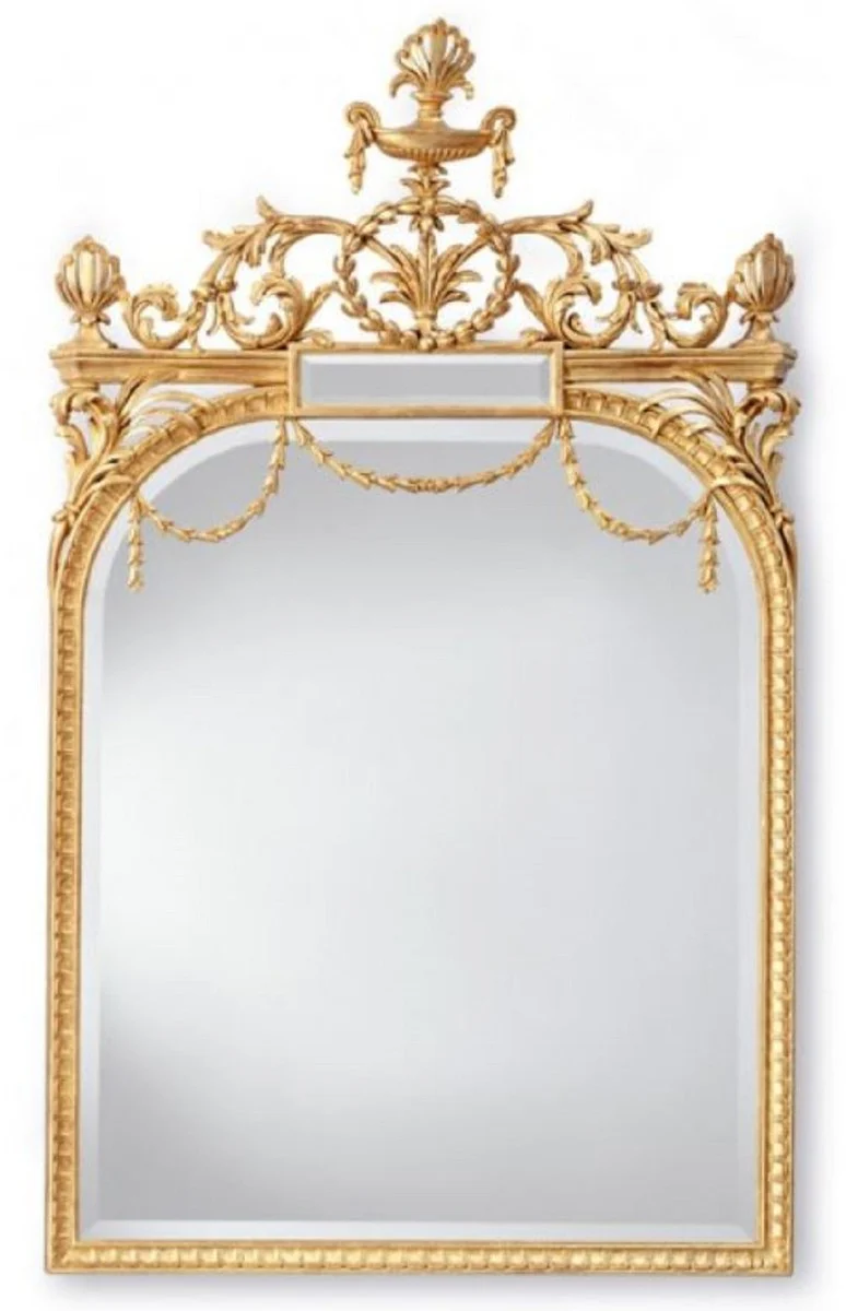 Luxury Baroque Mirror Gold - Italian Baroque Style Solid Wood Wall Mirror - Luxury Furniture in Baroque Style - Magnificent Baroque Furniture - Made in Italy - Luxury Baroque Interior