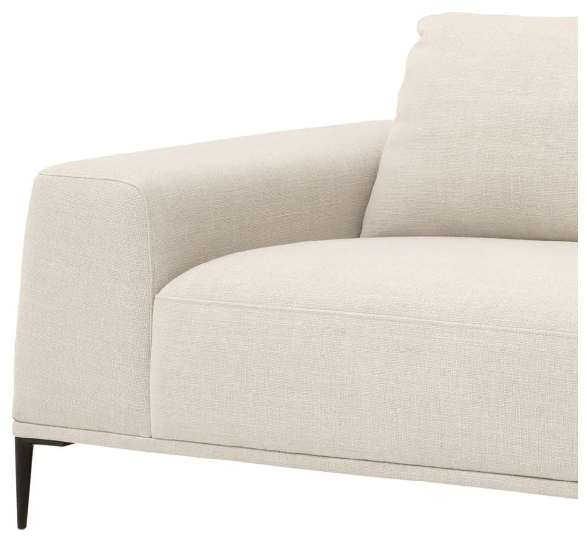 Luxury sofa natural color 223 x 93 x H. 80 cm - luxury living room furniture