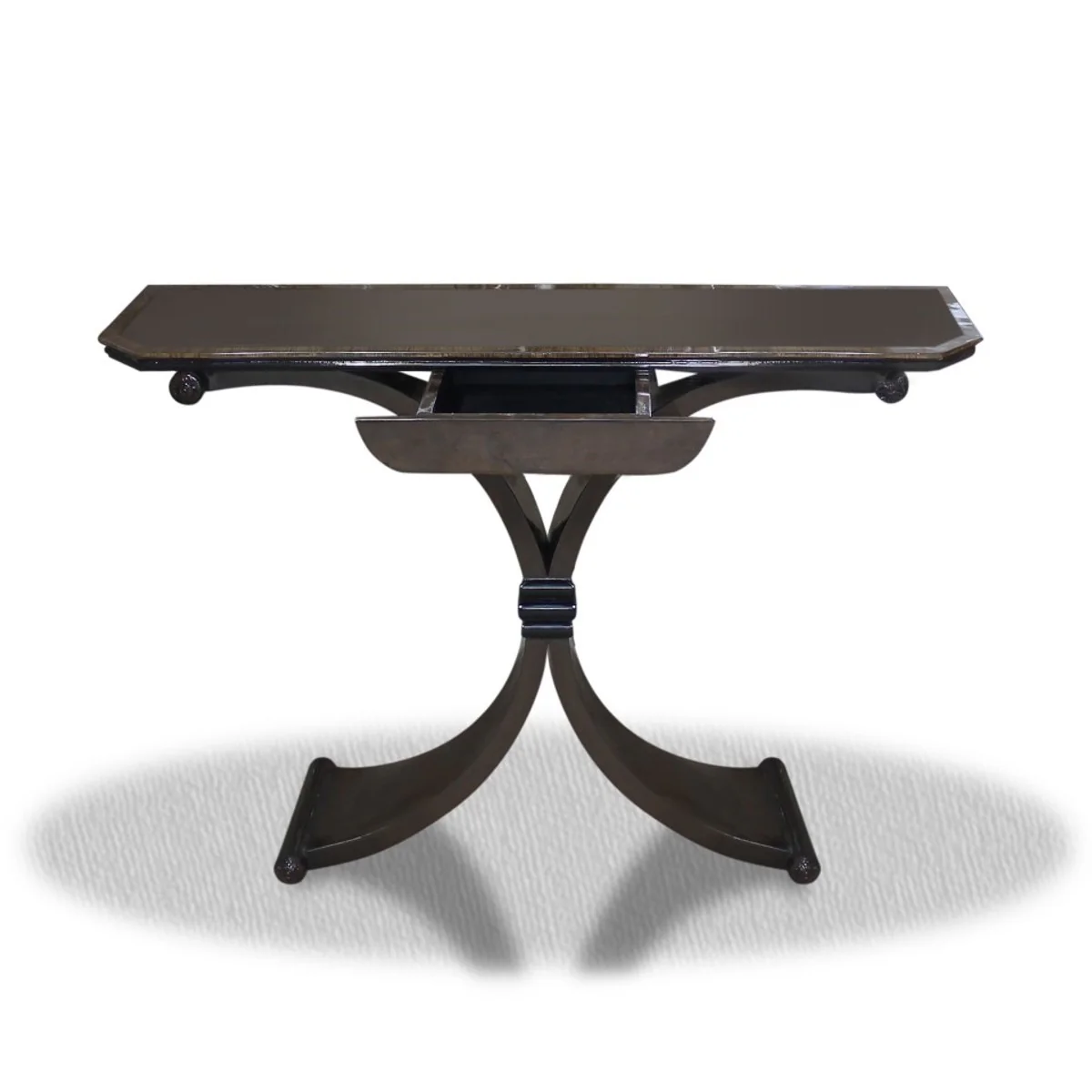 Side table with drawer black 100 x 35 x H. 85 cm - luxury side table