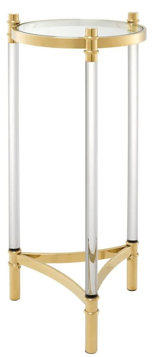 Side table / flower table gold Ø 41 x H. 90.5 cm - luxury quality