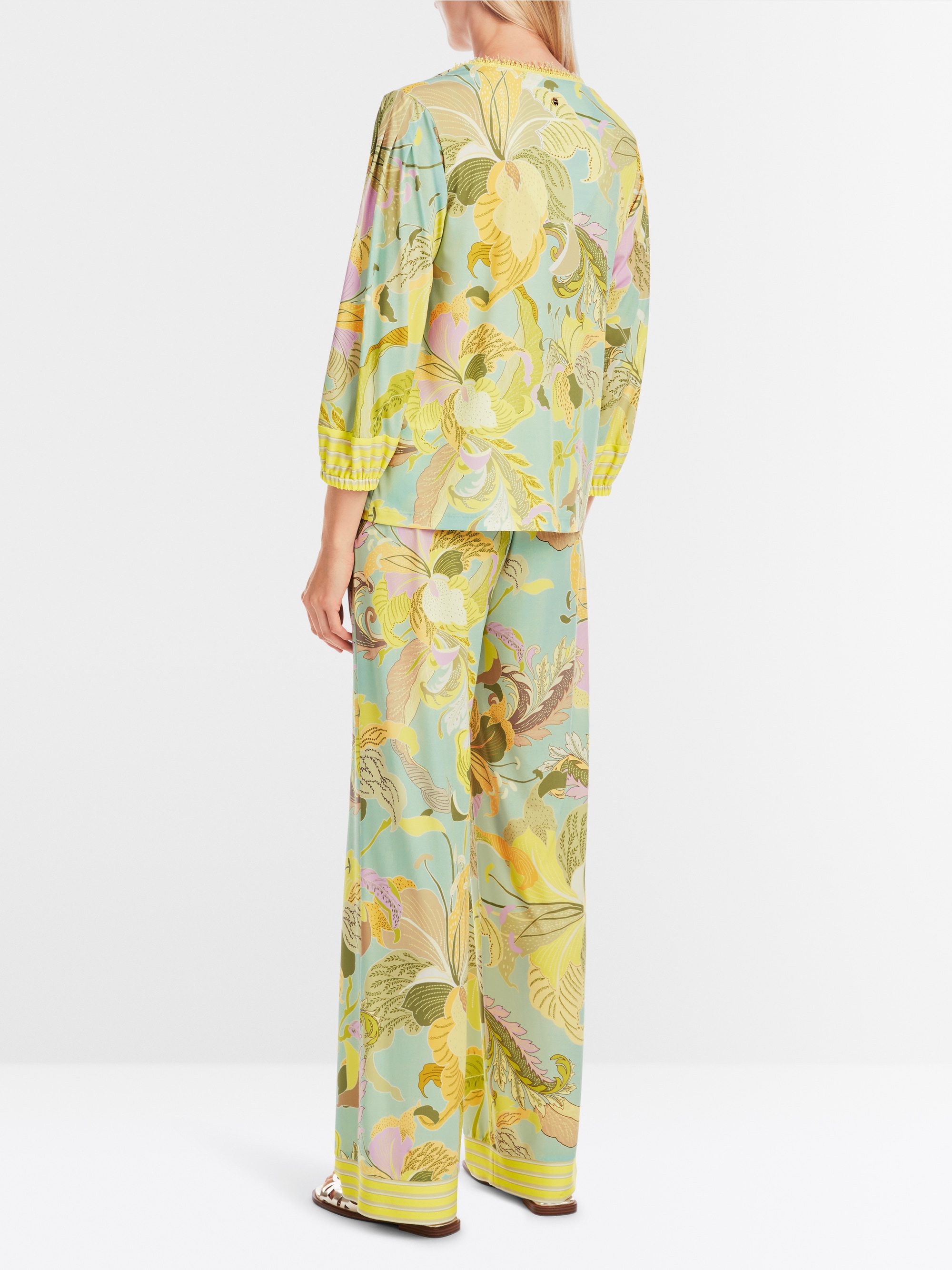 Marc-Cain Weite Bluse mit Blattmotiv