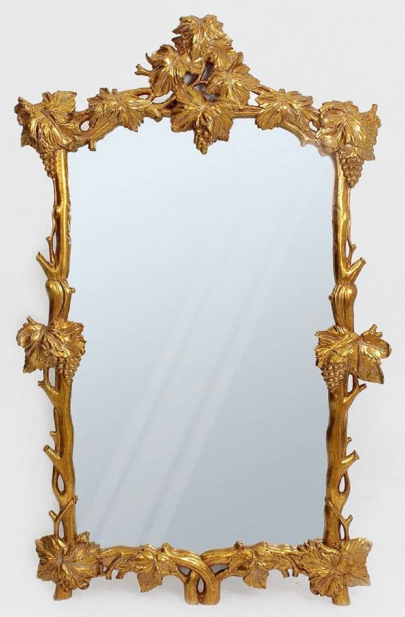 Luxury baroque mirror vines antique gold - magnificent wall mirror in baroque style - antique style wardrobe mirror - living room mirror - baroque furniture