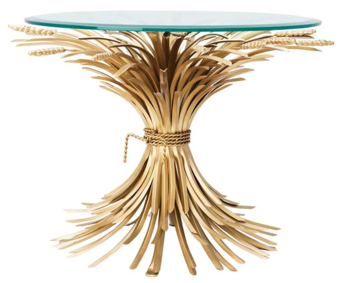 Luxury side table antique gold Ø 80 x H. 55 cm - designer furniture