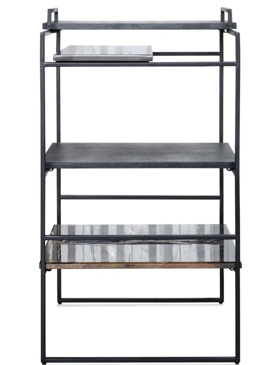 Luxury designer side table black 45 x 45 x H. 80.5 cm - designer furniture