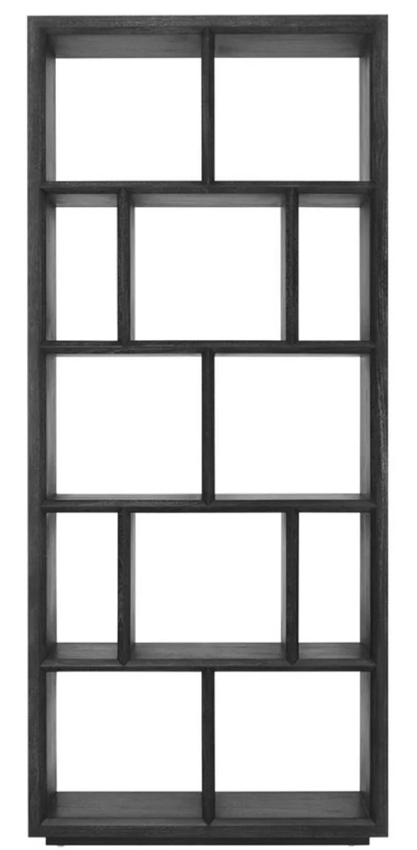 Luxury shelf cabinet / living room cabinet black 100 x 40 x H. 230 cm - living room furniture