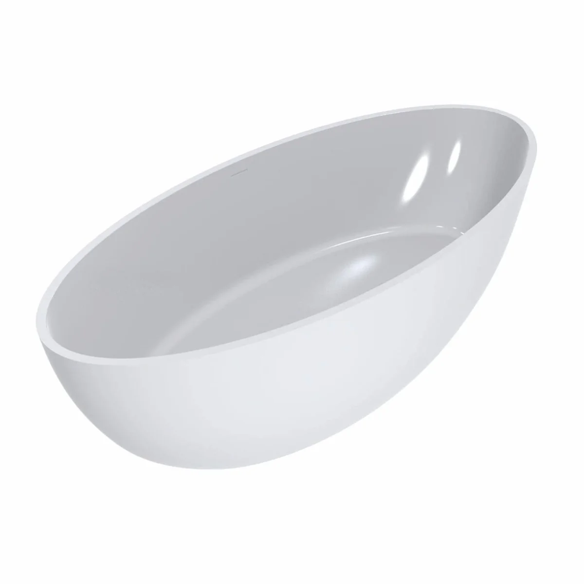 Luxury bathtub high gloss white 180 cm - bathroom furniture