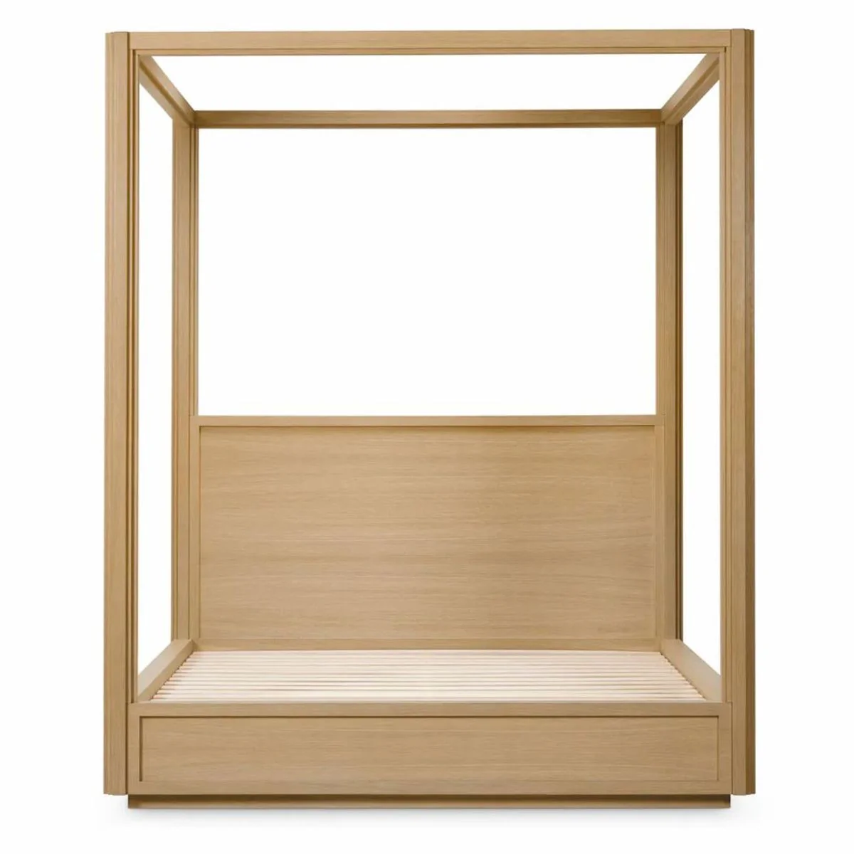 Luxury four-poster bed natural colors 228.5 cm - bedroom & hotel furniture