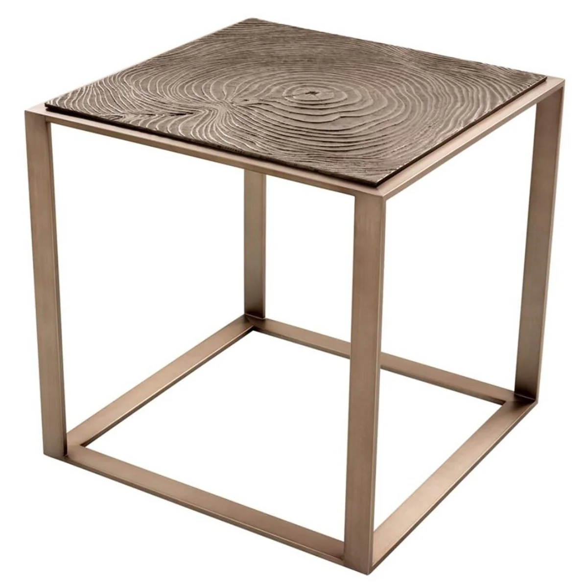 Luxury side table pink bronze 56 x 56 x H. 55.5 cm - Hotel Furniture