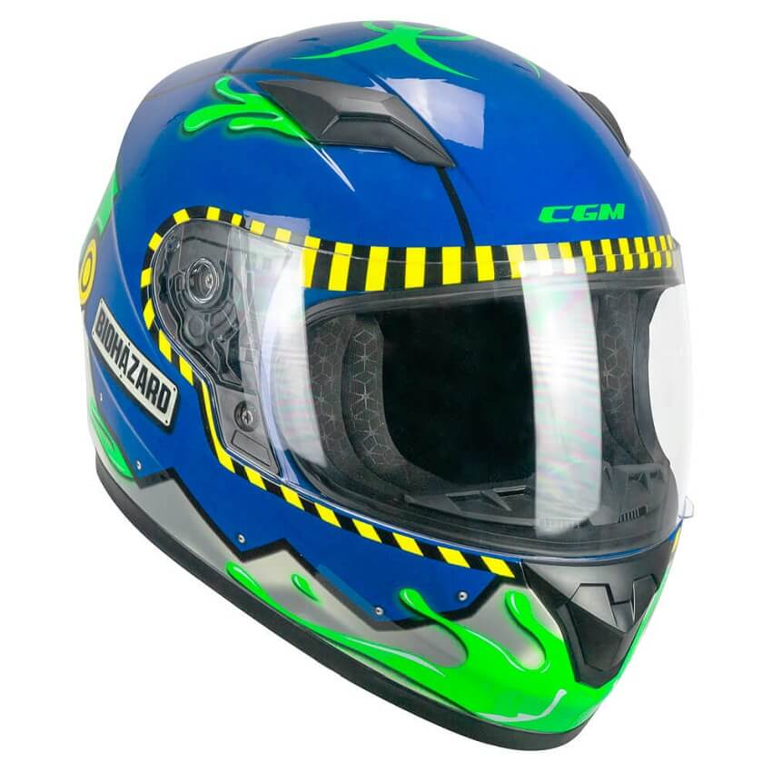CASCO INFANTIL CGM 265 LUCKY BIO AZUL / AMARILLO