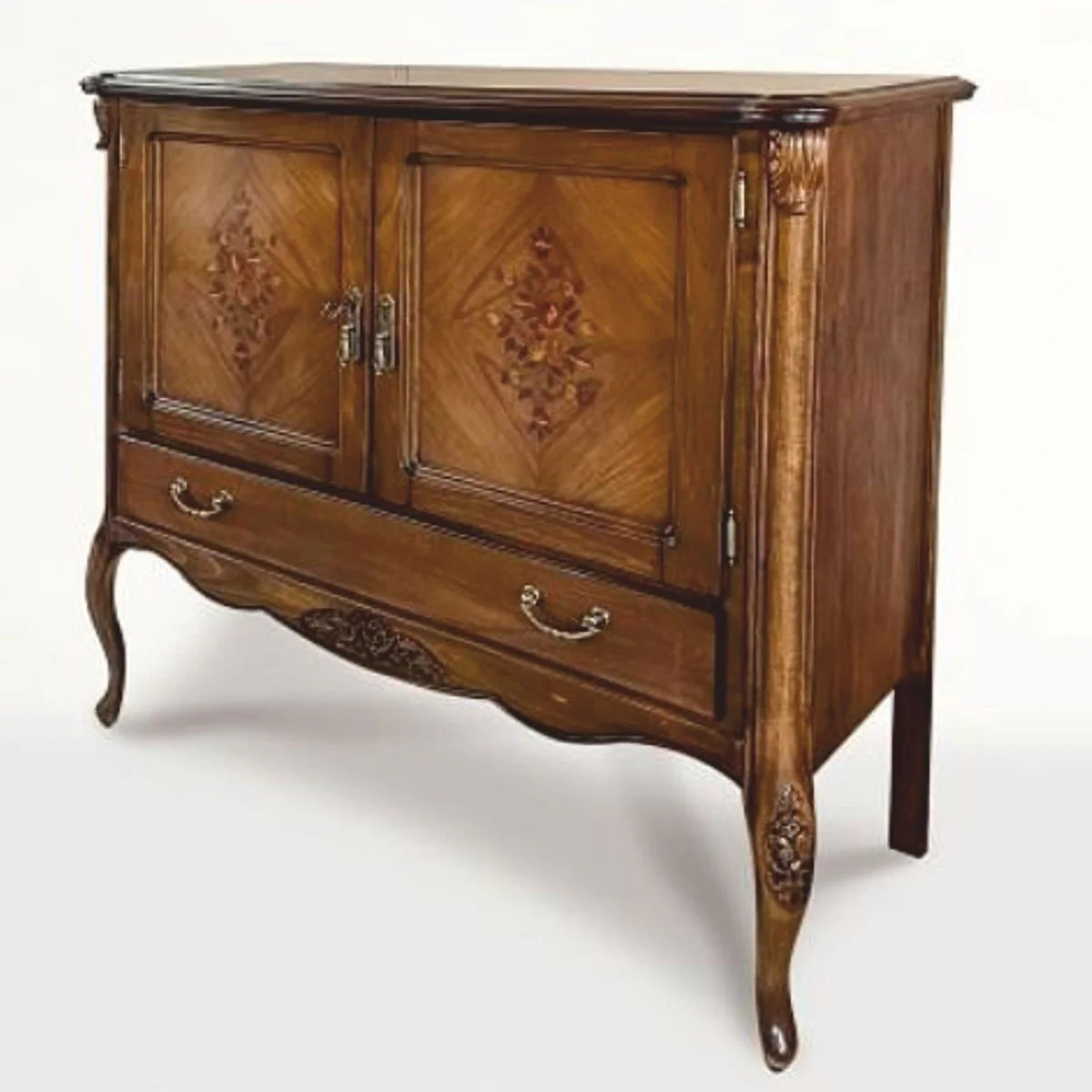Luxury Baroque Bedroom Dresser Brown 123 cm - Baroque Furniture