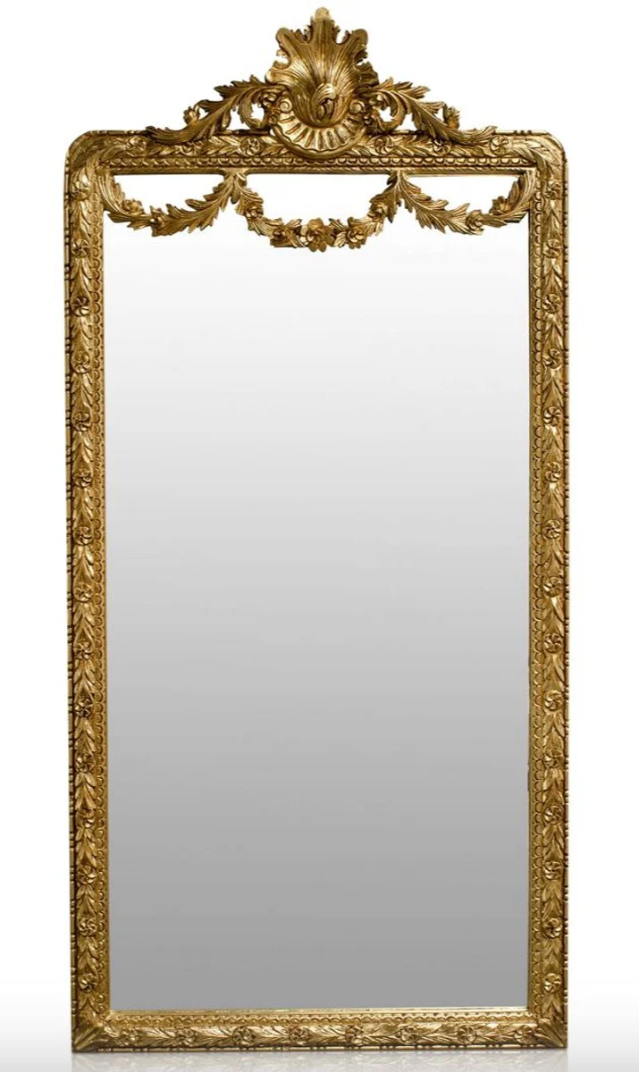Baroque mirror gold 120 x H. 242 cm - Baroque wall mirror