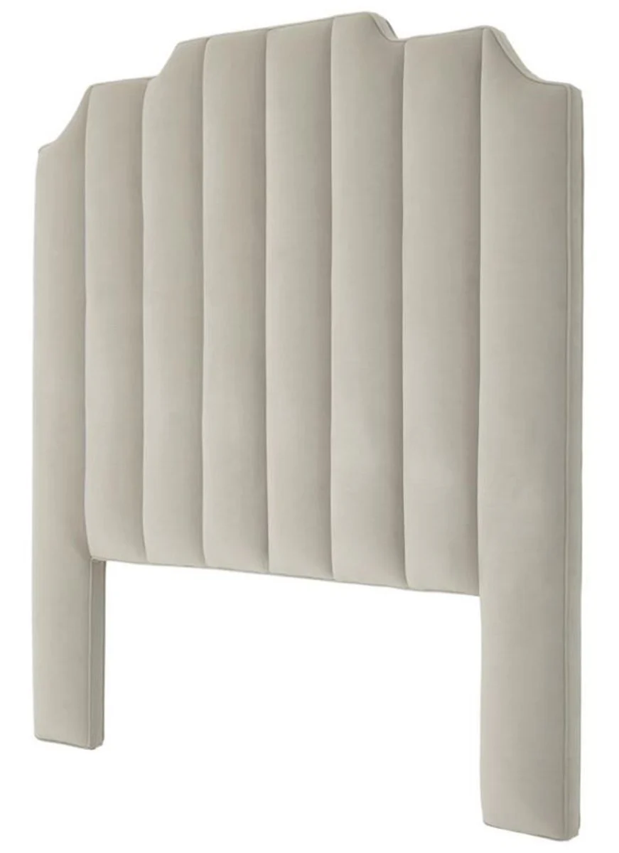 Luxury bed headboard light gray 189 x H. 181 cm - designer bedroom furniture