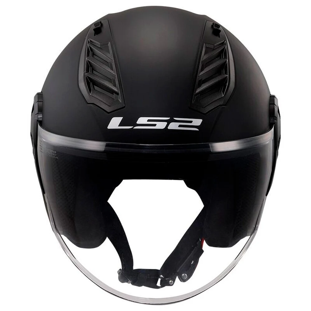 CASCO JET LS2 of616 AIRFLOW II SOLID NEGRO MATE