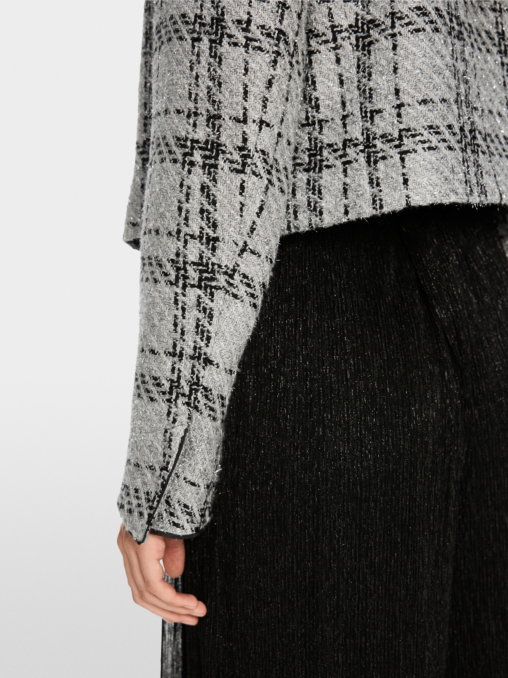 Karierte Jacke von Marc-Cain mit Lurex-Details