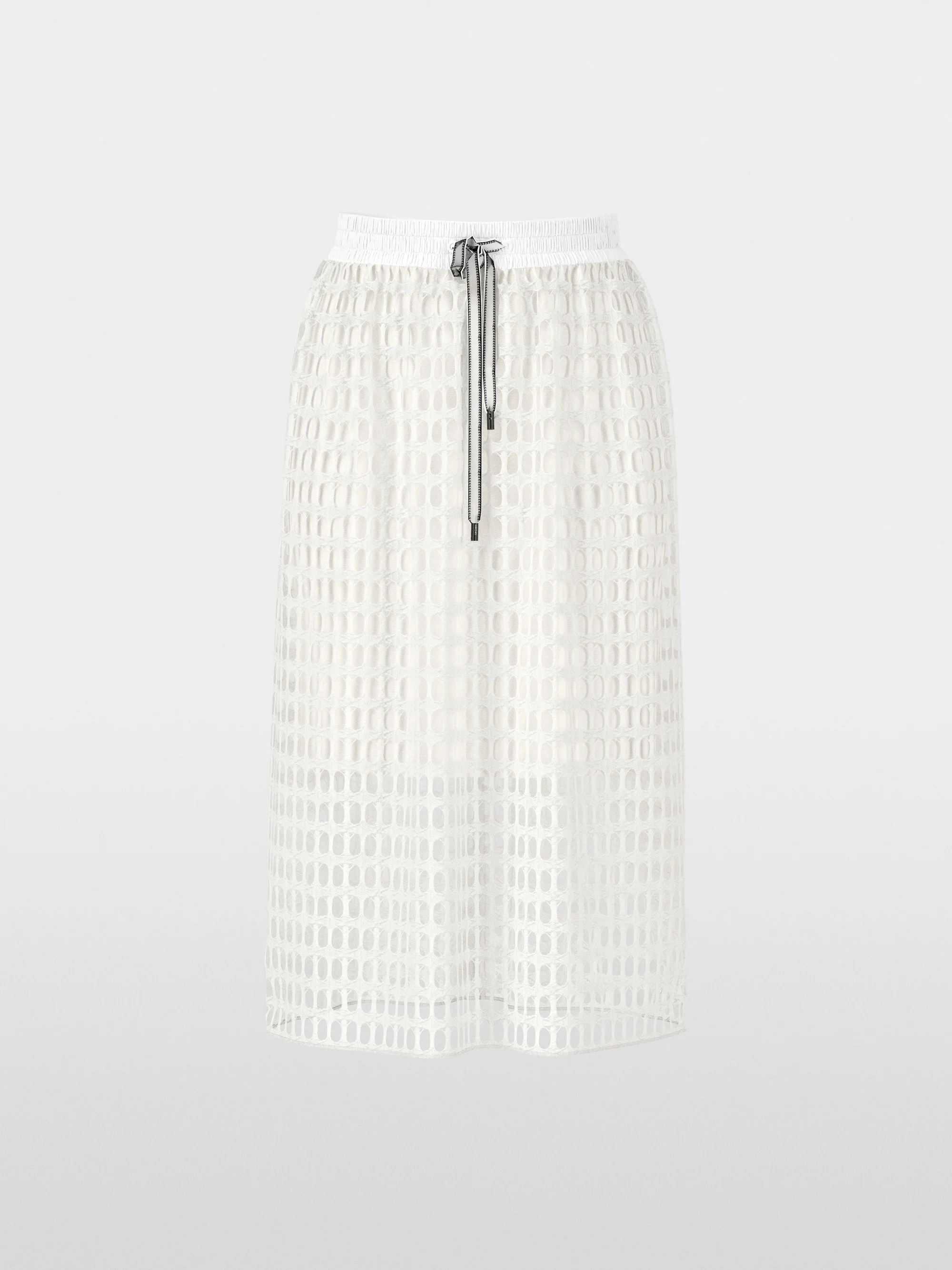 Marc-Cain Airy skirt made of openwork mesh knit