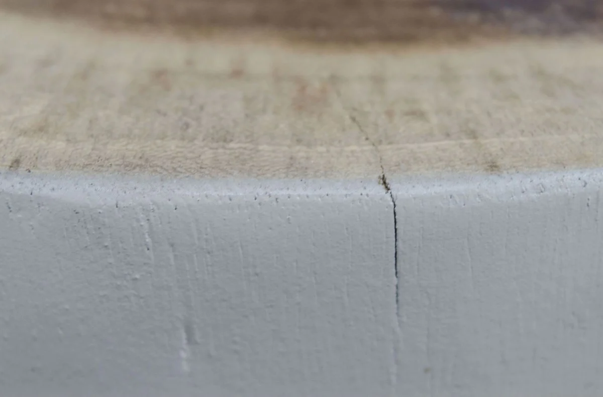 Living room stool / side table white Ø 27 x H. 45 cm - luxury furniture