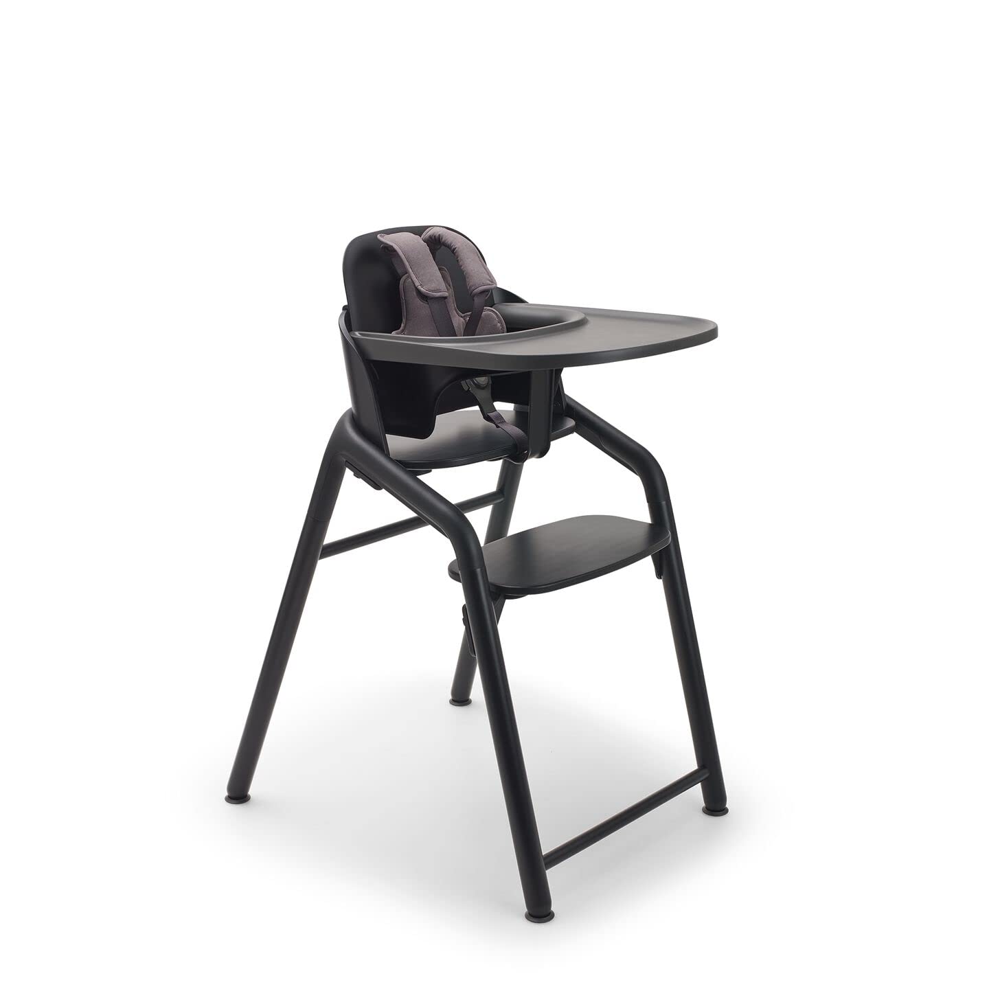 Bugaboo Giraffe Wooden Baby High Chair, verstellbar in 1 Sekunde, einfach zu reinigen, Safe und Ergonomic Highchair, Geeignet von Geburt in Kombination mit Neugeborenen Set (Sold Separate), Schwarz