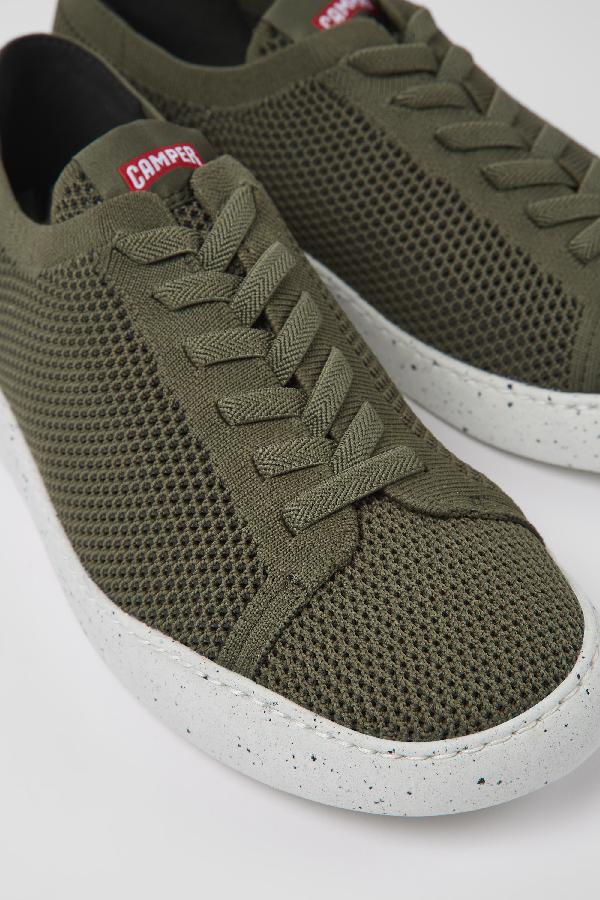 Peu Touring - Grüne Textil Turnschuhe für Herren