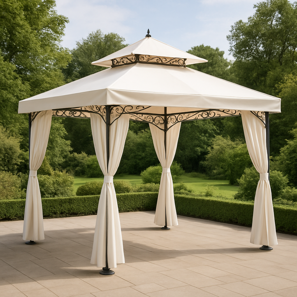 Gartenpavillons 300x300x290 cm creme iLstJbZ416lV