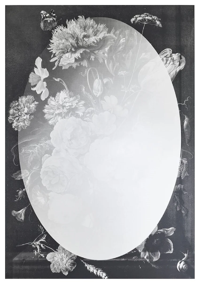 Designer wall mirror black / gray 70 x H. 101.3 cm - wardrobe mirror - living room mirror - bedroom mirror - luxury quality