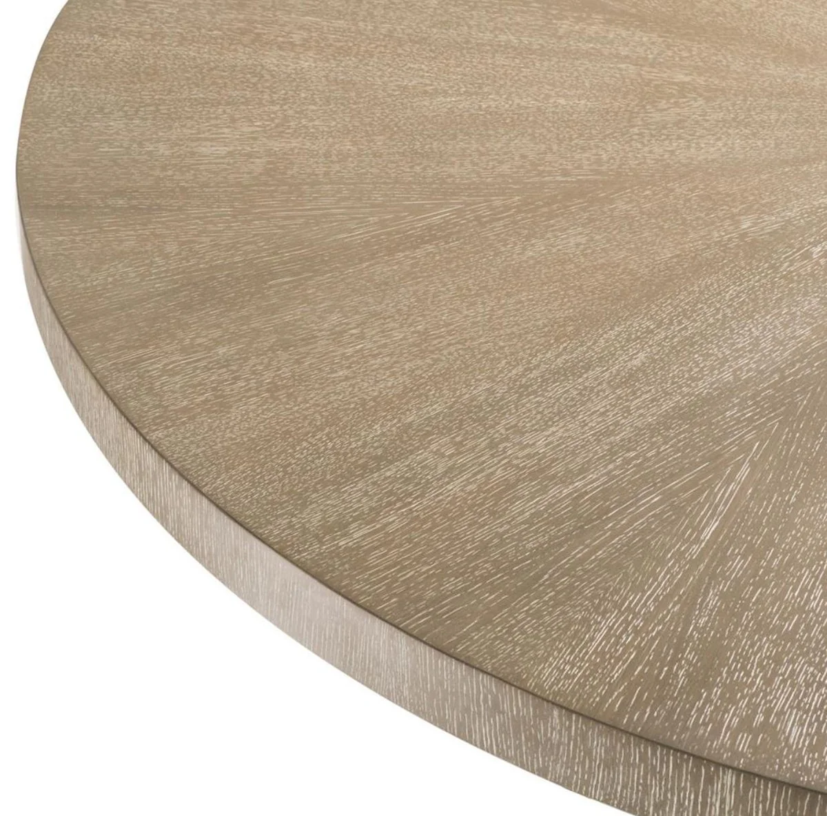 Luxury dining table brown / brass Ø 150 x H. 75 cm - luxury quality