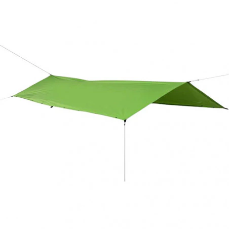 Meer zu Gipfel Nylon Tarp verde - Poncho impermeable de lluvia