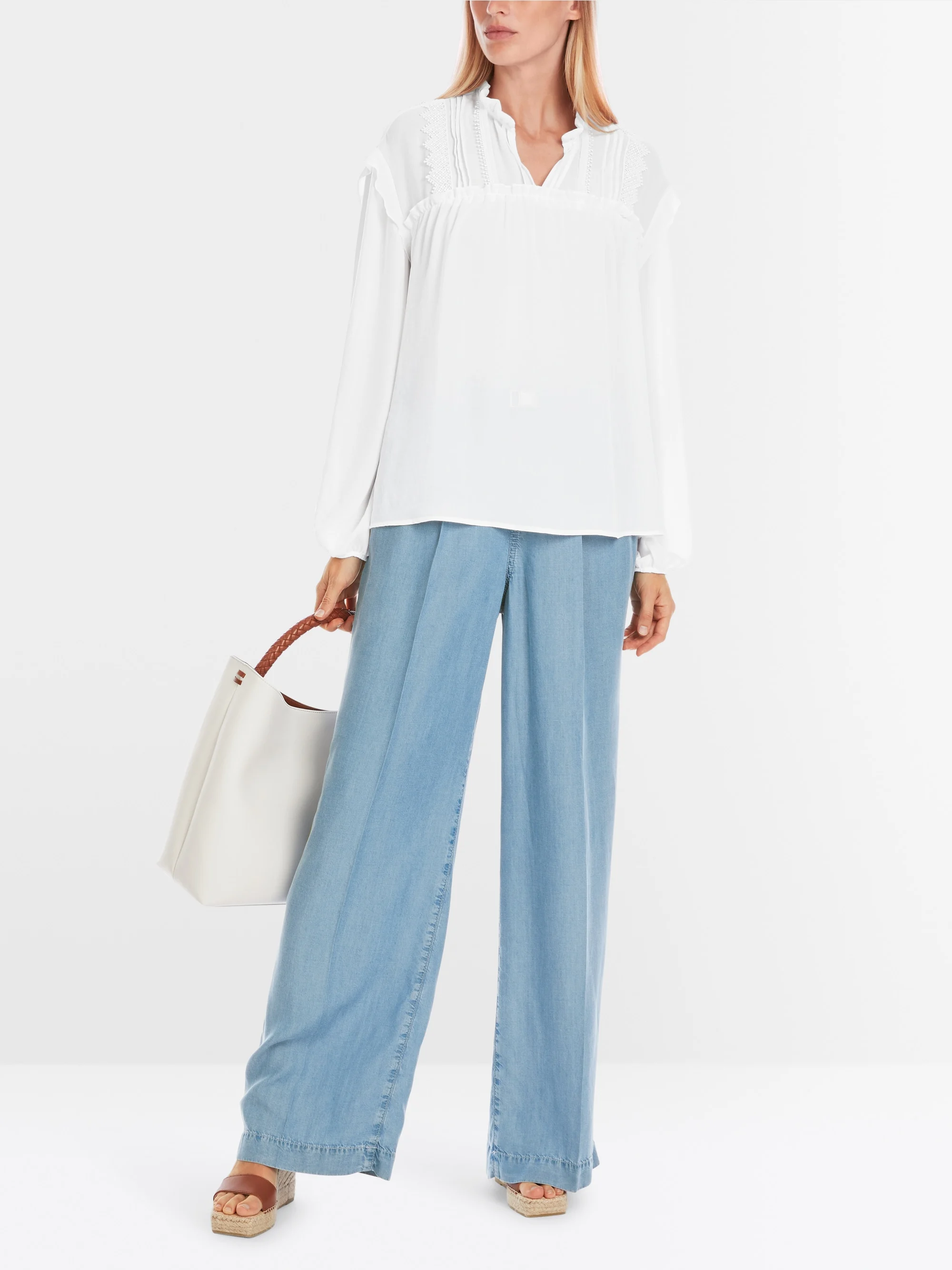 Marc-Cain Rethink Together Bluse mit Spitze