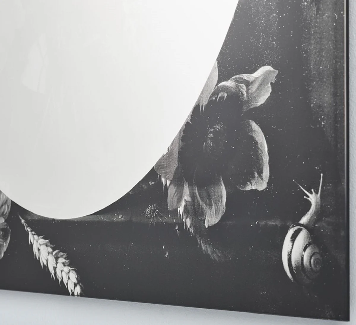 Designer wall mirror black / gray 70 x H. 101.3 cm - wardrobe mirror - living room mirror - bedroom mirror - luxury quality