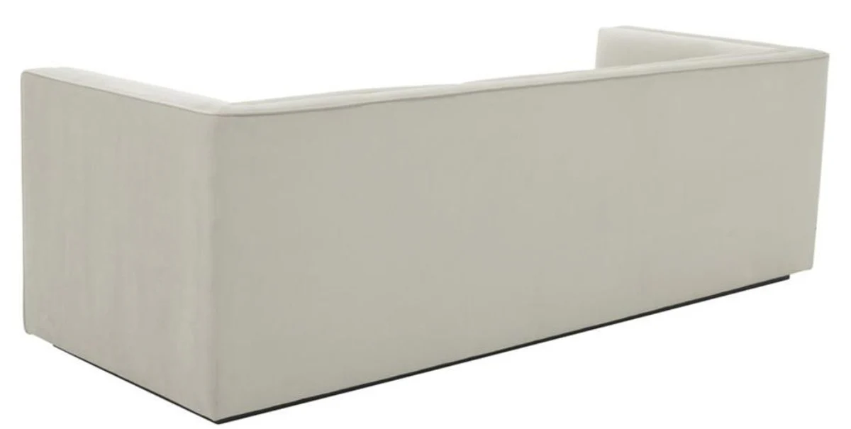 Luxury 3-seater sofa light gray 231 x 86 x H. 73.5 cm - Luxury living room sofa