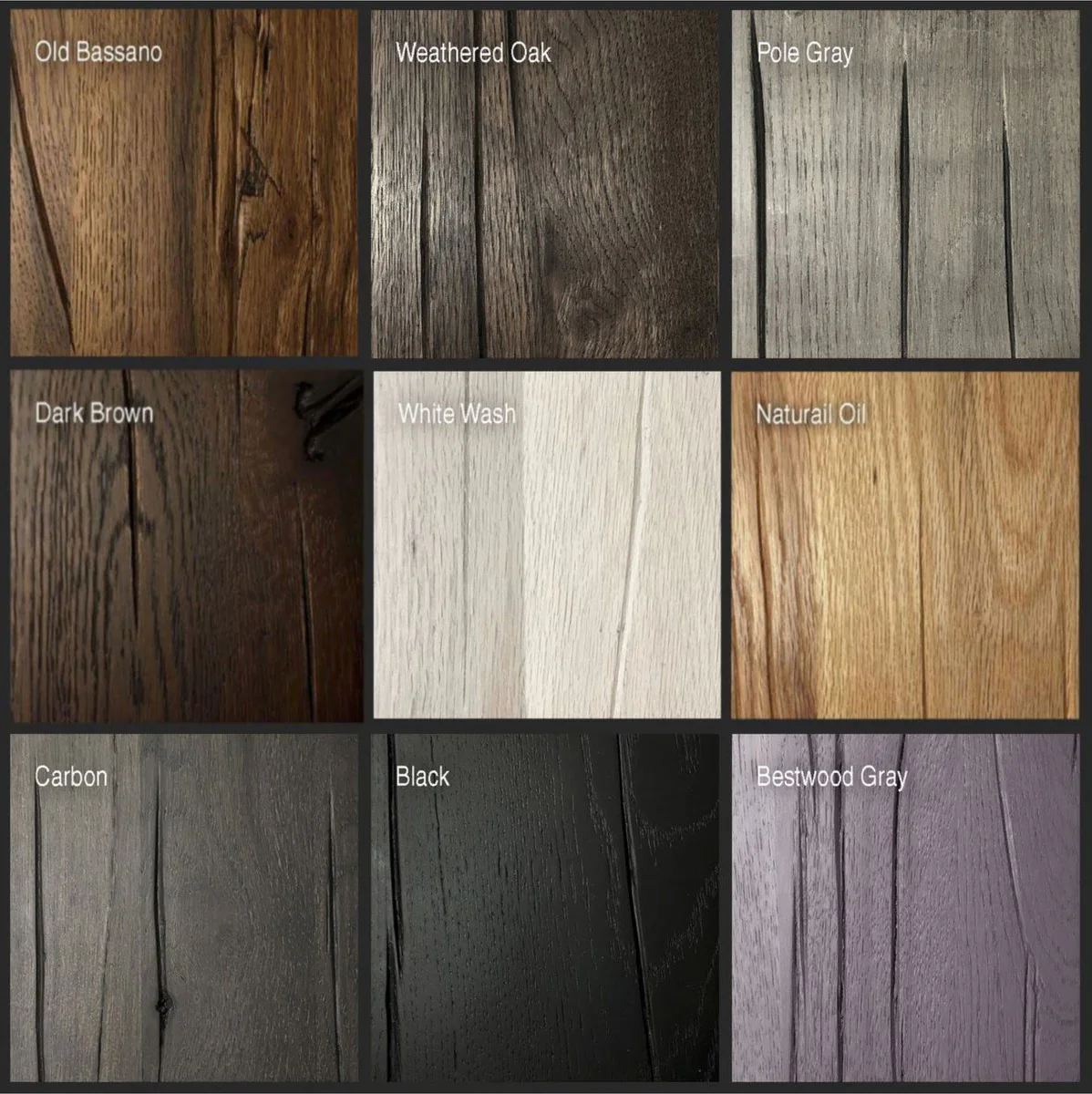 Solid Wood Kitchen Table - Various Sizes & Colors - Round Rustic Oak Wood Dining Table - Dining Room Furniture